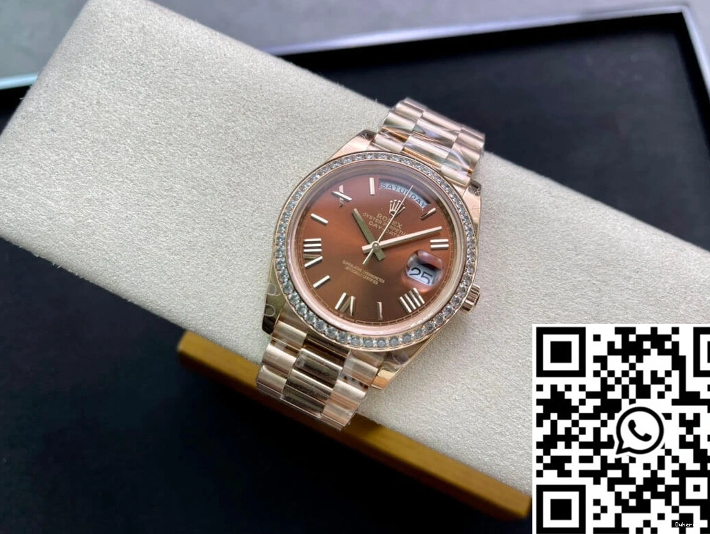 EW M228345RBR-0009 Rolex Factory Gold Rose Date Day 0115
